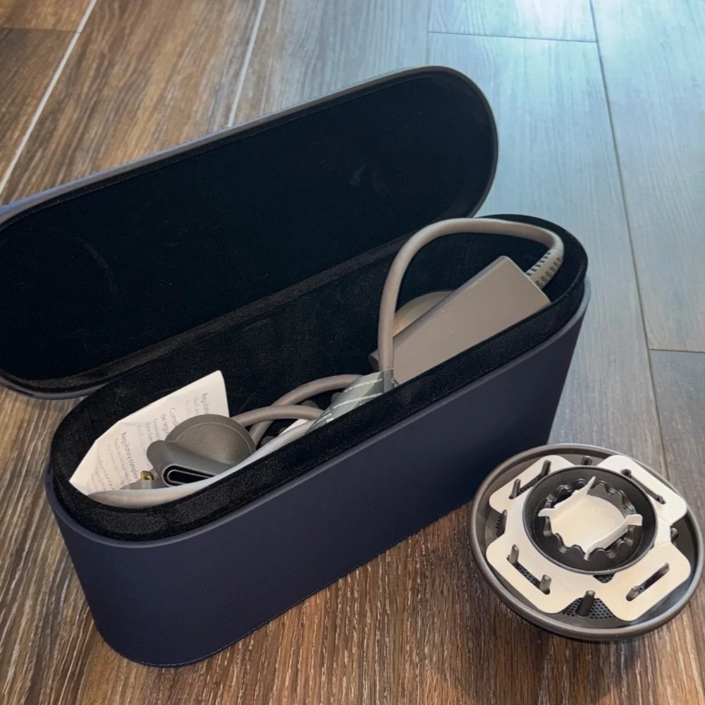 Pink Dyson Hair Dryer with Black Case - Picture 5 of 7